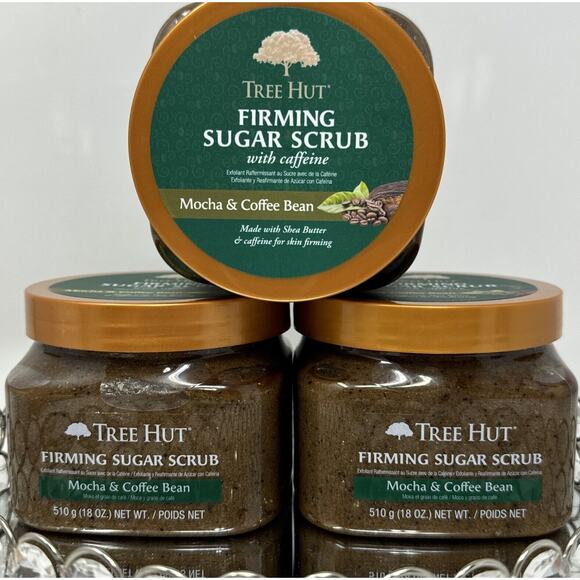 Lot of 3 Tree Hut Firming Sugar Scrub Mocha & Coffee Bean~New Rare -~ HTF - Picture 3 of 5